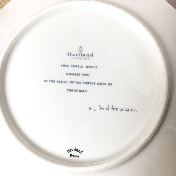 Haviland Limoges France 1971 Christmas Collector Plate Vintage - Picture 4 of 12